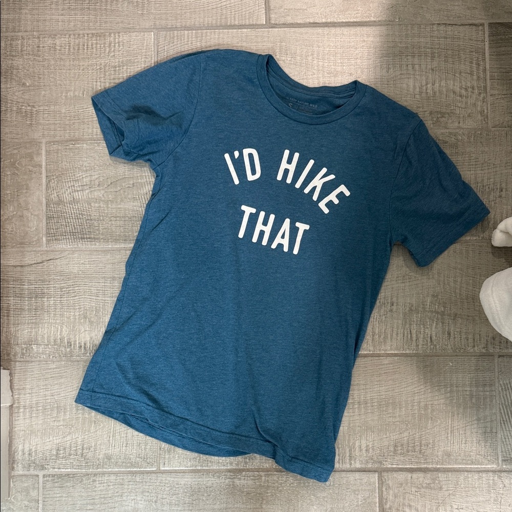 Keep Nature Wild Fitted Blue Tee - I'd Hike That